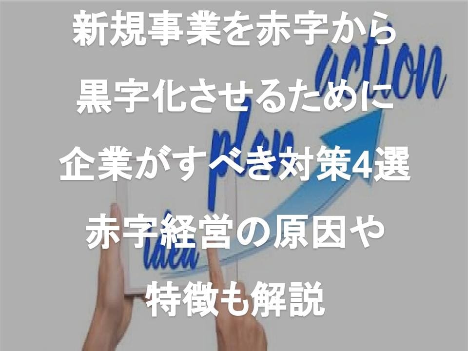 新規事業を赤字から黒字化させるために企業がすべき対策4選｜赤字経営の原因や特徴も解説｜ 株 Pro D Use【中小企業、新規事業、事業再生の