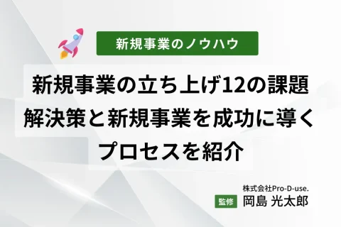 新規事業の立ち上げにおける12の課題｜解決策と新規事業を成功に導くプロセスを紹介