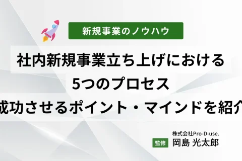 社内新規事業の立ち上げにおける5つのプロセス｜立ち上げを成功させるポイントやマインドをご紹介