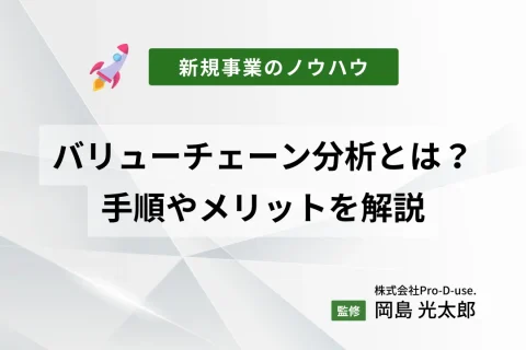 新規事業のバリューチェーン分析とは？その手順やメリットを解説