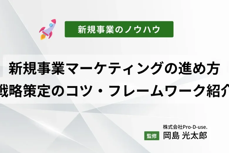 新規事業の「マーケティングの４つの進め方」をプロが解説！