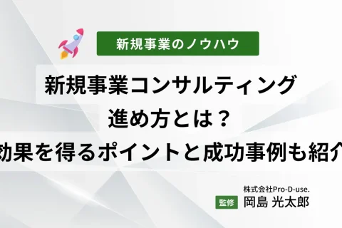 新規事業コンサルティングの進め方とは？効果を得るポイントと成功事例も紹介