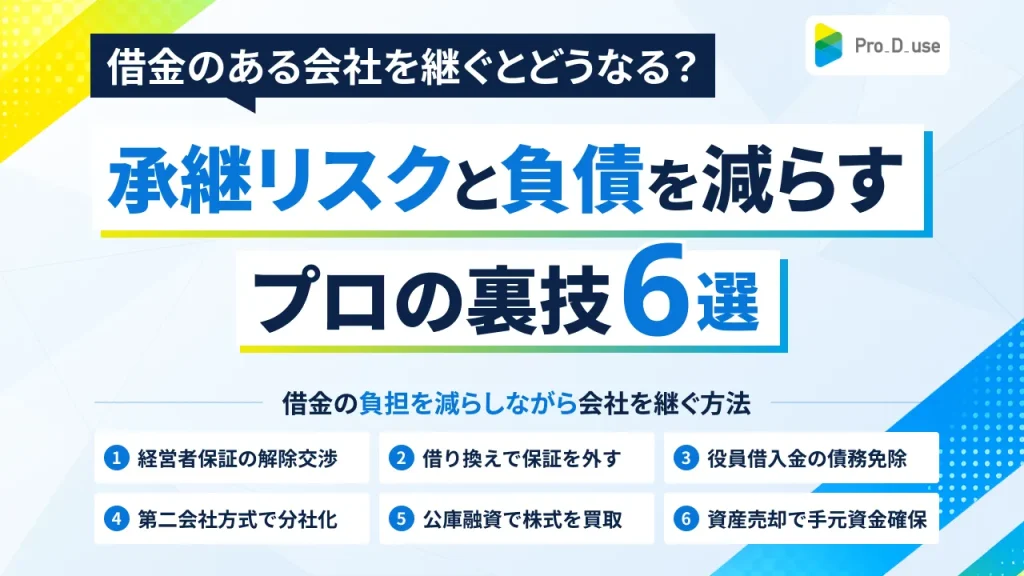 借金のある会社を継ぐとどうなる？承継リスクと負債を減らすプロの裏技