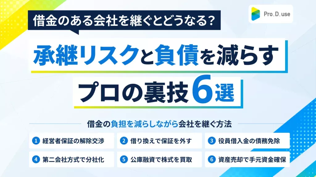 借金のある会社を継ぐとどうなる？承継リスクと負債を減らすプロの裏技